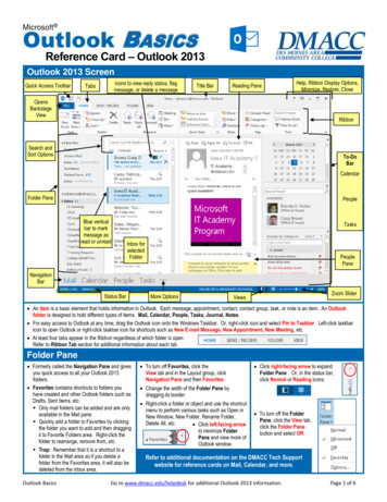 Outlook 2013 Basics