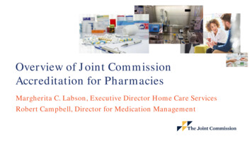 Overview Of Joint Commission Accreditation For Pharmacies