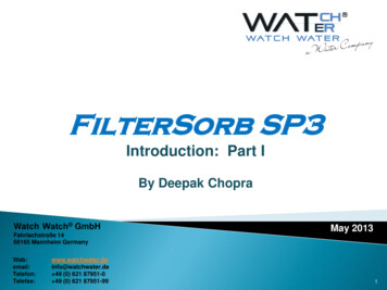 FilterSorb SP3 - Watch-Water