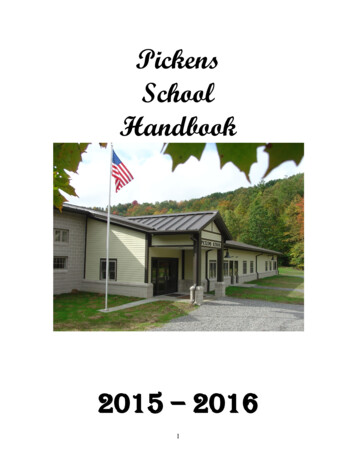 Pickens School Handbook