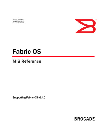 Brocade 6.4.0 Fabric OS MIB Reference - S.dell 
