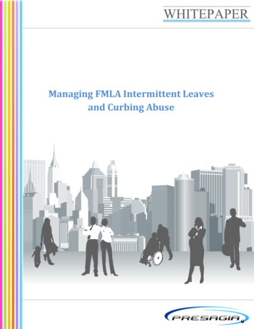 Managing FMLA Intermittent Leaves And Curbing Abuse - Presagia