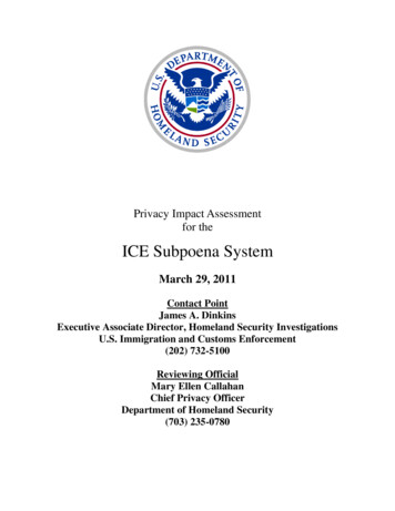 ICE Subpoena System - DHS
