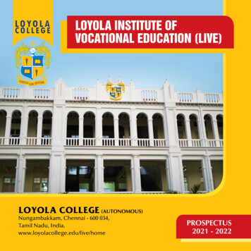 College Loyola Institute Of Vocational Education (Live)