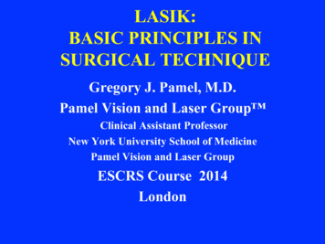 Gregory J. Pamel, M.D. Pamel Vision And Laser Group 