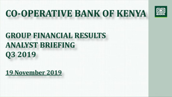 Co-operative Bank Of Kenya