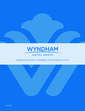Whgsourcing Strategic.sourcing@wyn - Wyndham Hotels