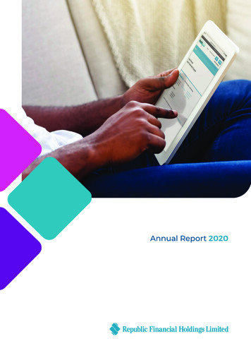 Annual Report 2020 - Republic Bank