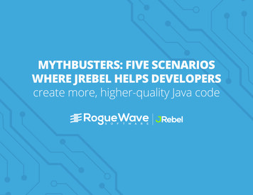 Mythbusters: Five Scenarios Where Jrebel Helps Developers