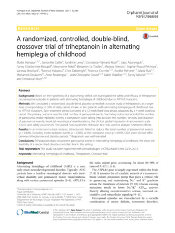 A Randomized, Controlled, Double-blind, Crossover Trial Of Triheptanoin .