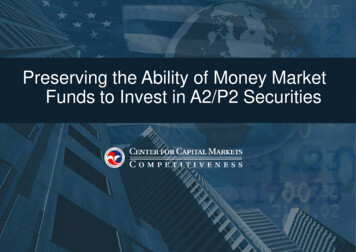Preserving The A Preserving The Ability Bility Of Money Market Of Money .