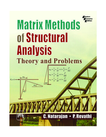 Matrix Methods Of Structural Analysis