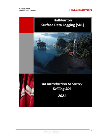Halliburton Surface Data Logging (SDL)