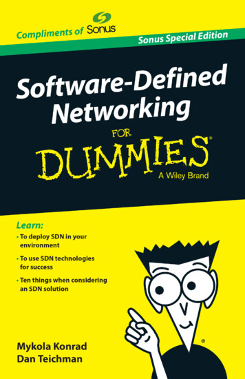 SDN For Dummies Sonus Special Edition