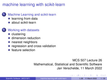 Machine Learning With Scikit-learn