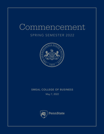 Commencement Program Spring 2022