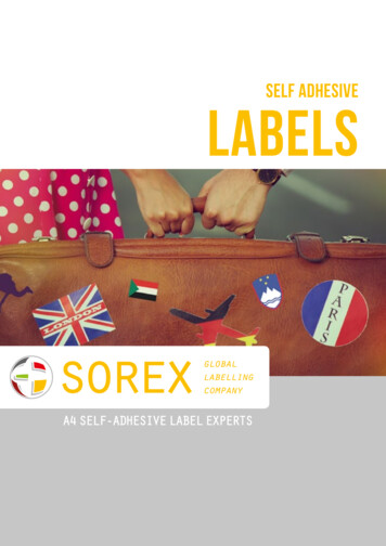 Self Adhesive Labels - Sorex Labels