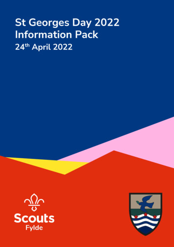 St Georges Day 2022 Information Pack - Fyldescouts .uk