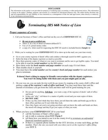 Terminating IRS 668 Notice Of LienREVISED805 - My Private Audio