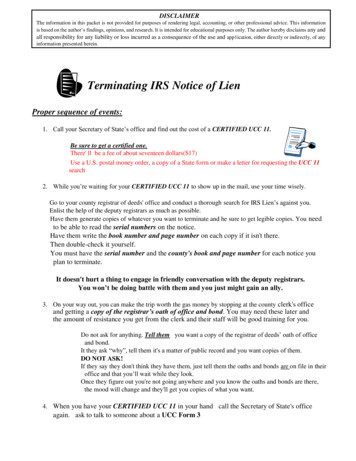 Terminating IRS 668 Notice Of LienREVISED805 - ISelfLawAmMaster 