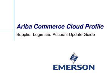 Ariba Commerce Cloud Profile