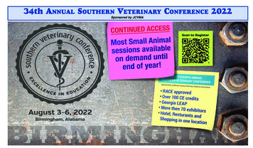 34th Annual Southern Veterinary ConferenCe 2022 - SVC