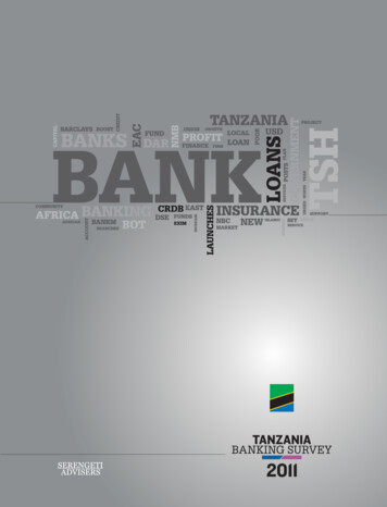 Introducing The Tanzania Banking Survey Report - Tccia 
