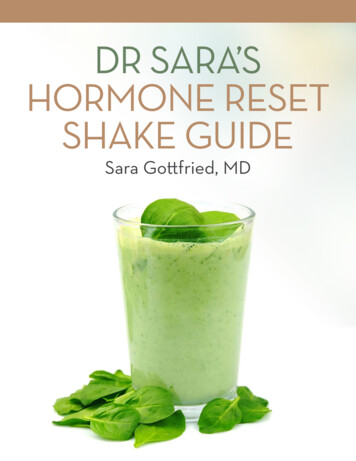 DR SARA'S HORMONE RESET SHAKE GUIDE - Sara Gottfried MD