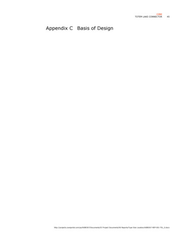 Appendix C Basis Of Design - Kirkland, Washington