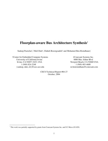 Floorplan-aware Bus Architecture Synthesis - University Of California .