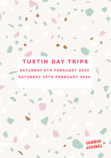 Tustin Day TripS - Southwark Council