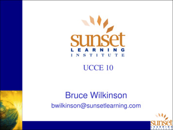 Bruce Wilkinson - Sunset Learning Institute