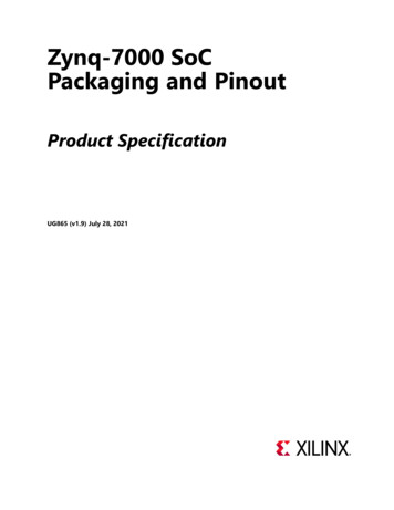 Zynq-7000 SoC Packaging And Pinout Product Specification - Xilinx