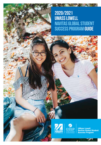 2020/2021 Umass Lowell Navitas Global Student Success Program Guide