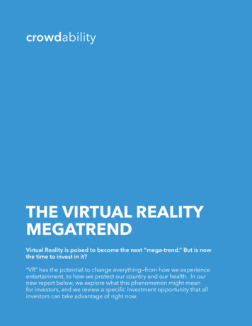 THE VIRTUAL REALITY MEGATREND - Crowdability
