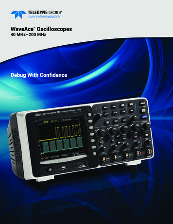 WaveAce Oscilloscopes (40 MHz - 200 MHz) Datasheet - Teledyne LeCroy