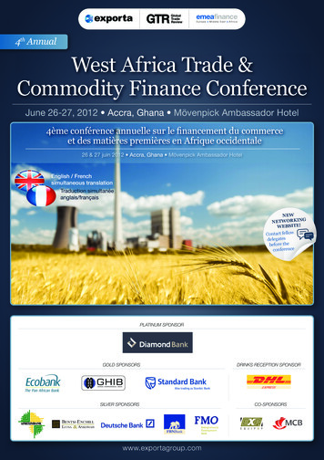 Annual West Africa Trade & Commodity Finance Conference - Modern Ghana