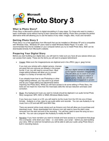 Microsoft Photo Story 3 - Wvde.state.wv.us