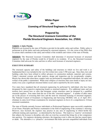White-Paper On Licensing Of Structural Engineers In . - StarChapter
