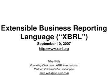 Extensible Business Reporting Language (