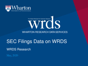Wharton Research Dataservices - Wrds