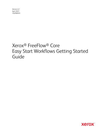 Xerox FreeFlow Core Easy Start Workflows Getting Started