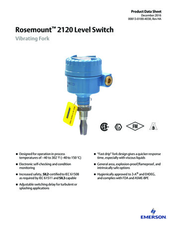 Rosemount 2120 Level Switch - Docs.rs-online 