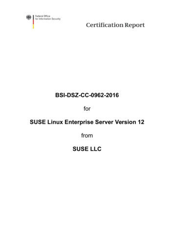 Certification Report BSI-DSZ-CC-0962-2016
