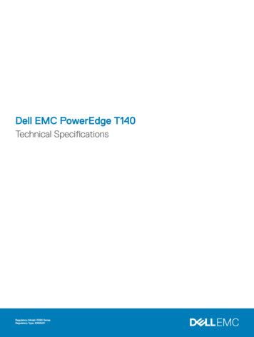 Dell EMC PowerEdge T140 Technical Specifications - Etilize
