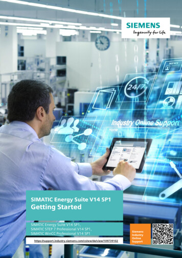 SIMATIC Energy Suite V14 SP1 Getting Started - Siemens