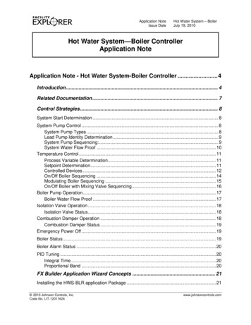 Facility Explorer Hot Water System—Boiler Controller Application Note
