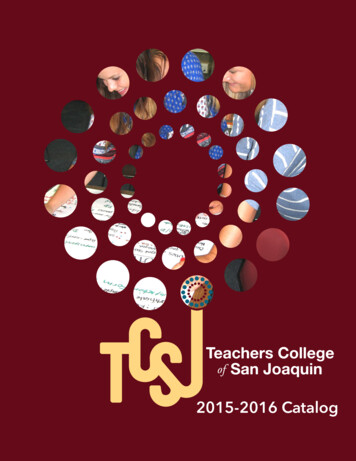 2015-2016 TCSJ WebCatalog