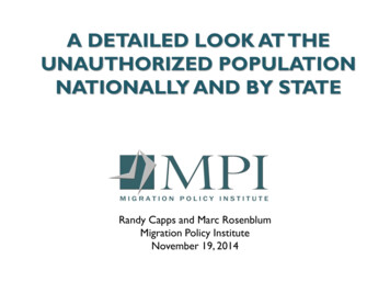 A Detailed Look At The Unauthorized Population Nationally And By State