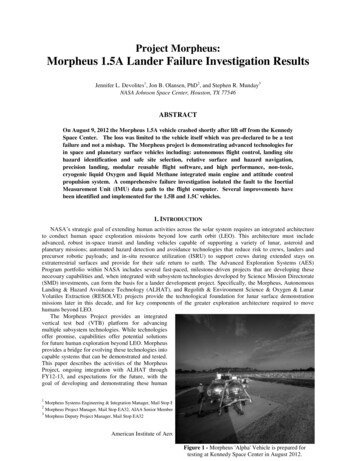 Project Morpheus: Morpheus 1.5A Lander Failure Investigation Results